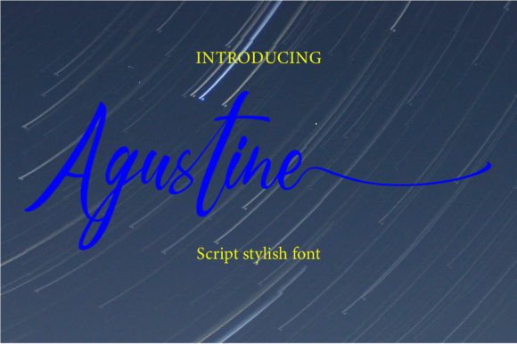 Agustine: A Delicate Handwritten Typeface for Modern Branding