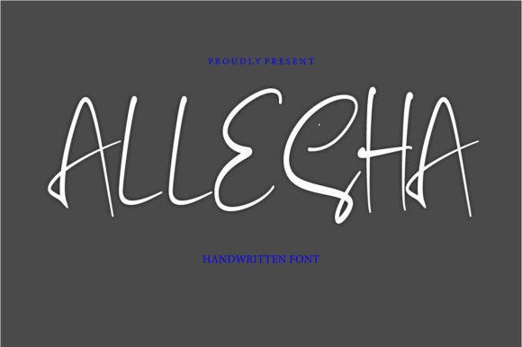 Allesha: A Handwritten Typeface for Editorial Design and Branding