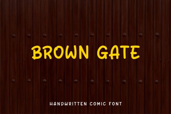Brown Gate: A Handwritten Comic Typeface for Editorial Design