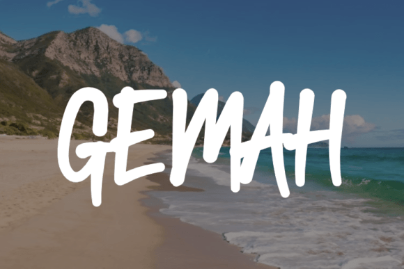 Gemah: The Premium Handwritten Typeface for Polished Branding