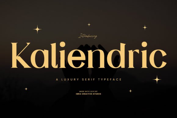 Kaliendric: The Luxury Serif Font for Sophisticated Branding