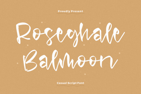 Roseghale Balmoon: The Perfect Script Font for Handmade Branding