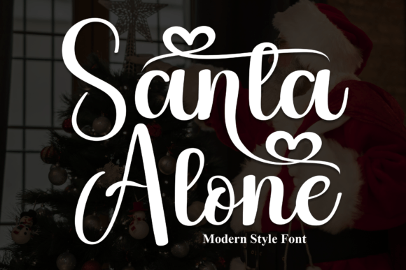 Santa Alone: The Handwritten Font That Elevates Small Business Branding