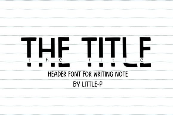 The Title: A Premium Script Font for Editorial Design