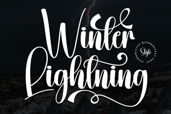 Winter Lightning: The Elegant Typeface for Handmade Creations